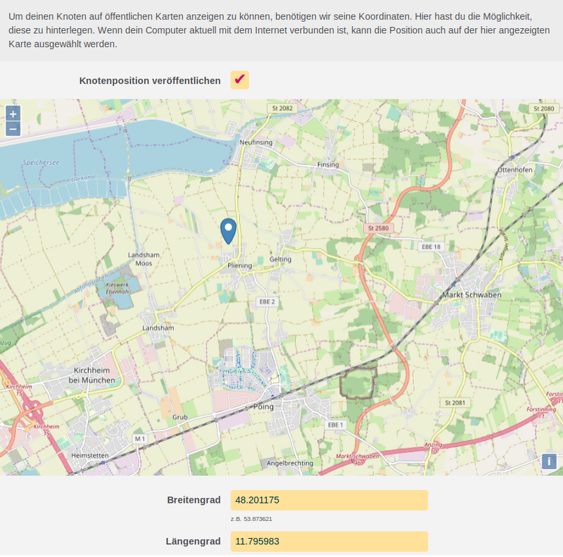 Bild: LuCi-WEB-GUI - Einstellung Knotenposition veröffentlichen Bild: LuCi-WEB-GUI - Einstellung Knotenposition veröffentlichen