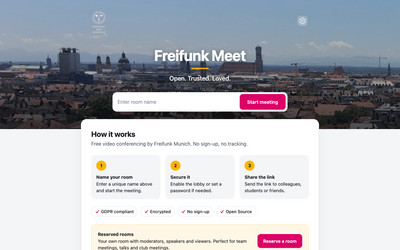 Start page of meet.ffmuc.net