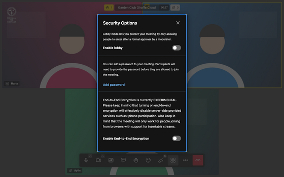 Security options
